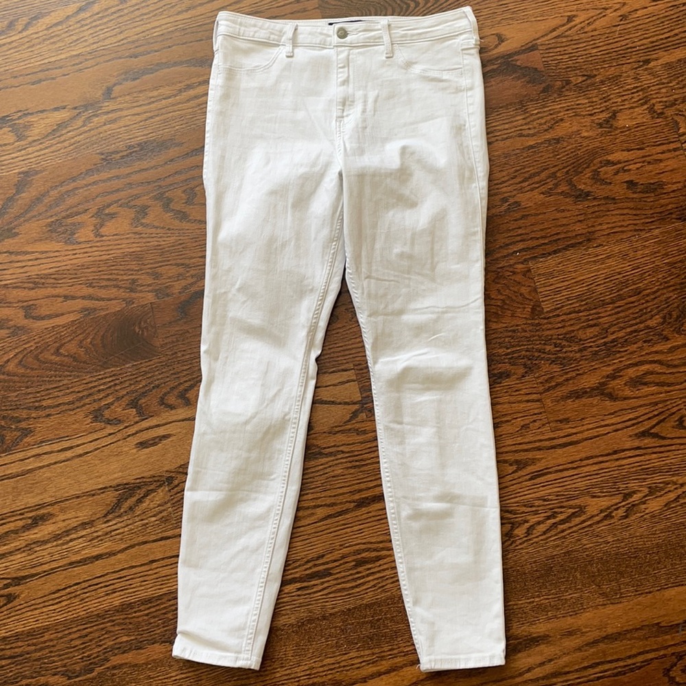 White Jeans (High Rise Jean Legging)